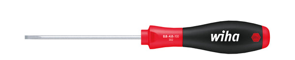 Wiha Screwdriver SoftFinish® Slotted with round blade for low-lying screws (00685) 2,5 mm x 75 mm