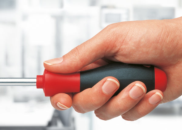 Wiha Screwdriver SoftFinish® Slotted with round blade for low-lying screws (00685) 2,5 mm x 75 mm